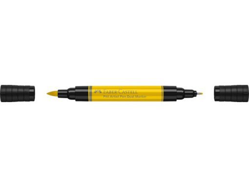 Faber Castell Tekenstift Faber-Castell Pitt Artist Pen duo marker 107 cadmiumgeel geel