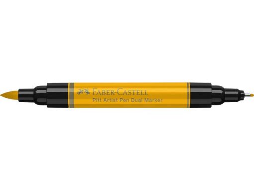 Faber Castell Tekenstift Faber-Castell Pitt Artist Pen duo marker 109 chroomgeel donker
