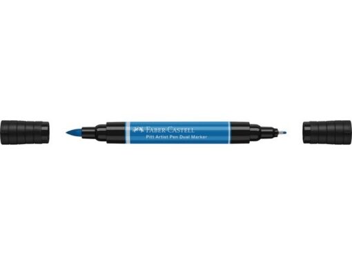 Faber Castell Tekenstift Faber-Castell Pitt Artist Pen duo marker 110 phthaloblauw