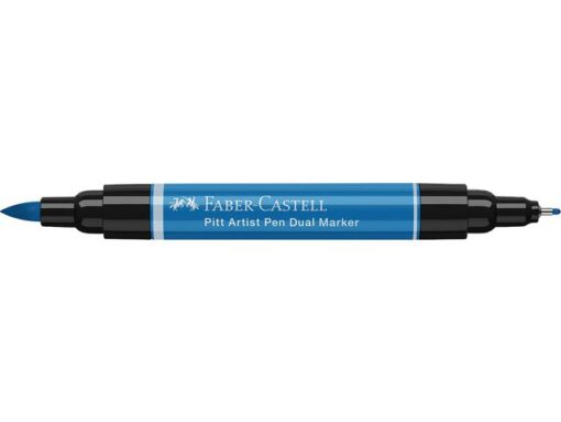 Faber Castell Tekenstift Faber-Castell Pitt Artist Pen duo marker 110 phthaloblauw