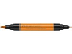 Faber Castell Tekenstift Faber-Castell Pitt Artist Pen duo marker 113 oranje glazuur