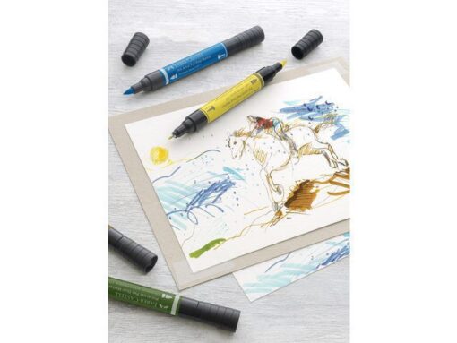 Faber Castell Tekenstift Faber-Castell Pitt Artist Pen duo marker 131 koraal
