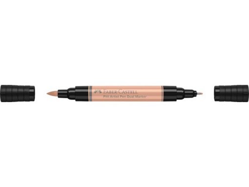 Faber Castell Tekenstift Faber-Castell Pitt Artist Pen duo marker 132     beige rood