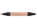 Faber Castell Tekenstift Faber-Castell Pitt Artist Pen duo marker 132     beige rood