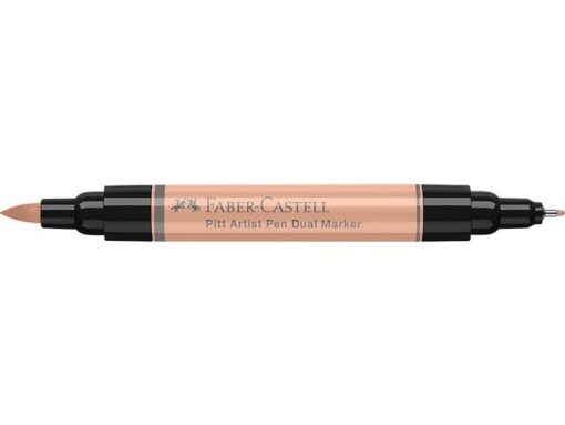 Faber Castell Tekenstift Faber-Castell Pitt Artist Pen duo marker 132     beige rood
