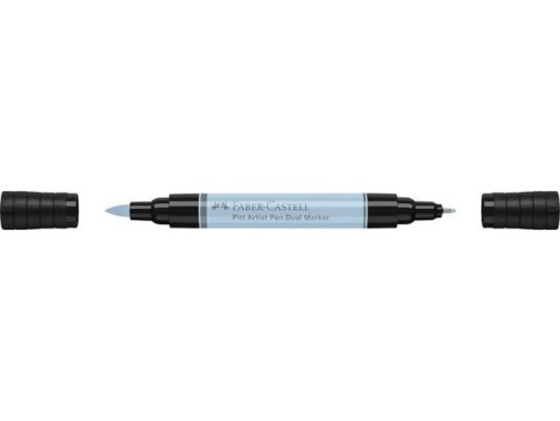 Faber Castell Tekenstift Faber-Castell Pitt Artist Pen duo marker 148 ijsblauw