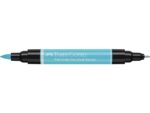 Faber Castell Tekenstift Faber-Castell Pitt Artist Pen duo marker 154 licht kobalt turquoise