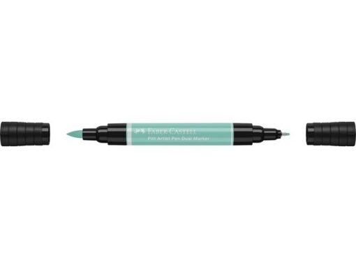 Faber Castell Tekenstift Faber-Castell Pitt Artist Pen duo marker 161 phthalogroen