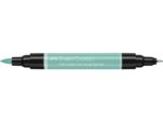 Faber Castell Tekenstift Faber-Castell Pitt Artist Pen duo marker 161 phthalogroen