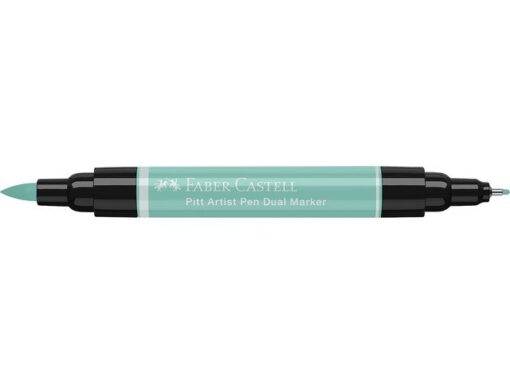 Faber Castell Tekenstift Faber-Castell Pitt Artist Pen duo marker 161 phthalogroen