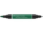 Faber Castell Tekenstift Faber-Castell Pitt Artist Pen duo marker 264 donker phthalogroen