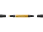 Faber Castell Tekenstift Faber-Castell Pitt Artist Pen duo marker 268 groen goud