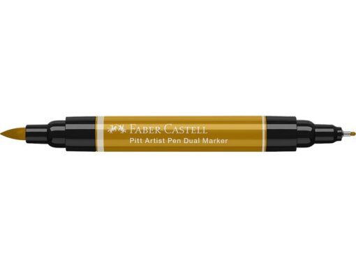 Faber Castell Tekenstift Faber-Castell Pitt Artist Pen duo marker 268 groen goud