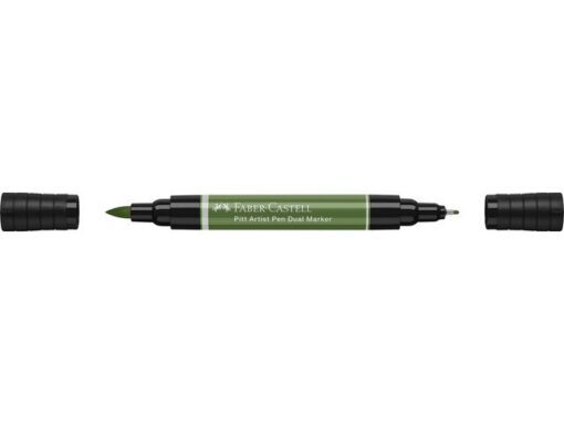 Faber Castell Tekenstift Faber-Castell Pitt Artist Pen duo marker 174 chroomgroen