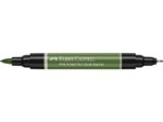 Faber Castell Tekenstift Faber-Castell Pitt Artist Pen duo marker 174 chroomgroen