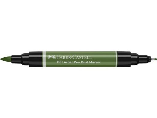 Faber Castell Tekenstift Faber-Castell Pitt Artist Pen duo marker 174 chroomgroen