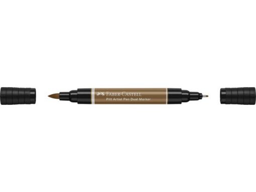 Faber Castell Tekenstift Faber-Castell Pitt Artist Pen duo marker 180 amber