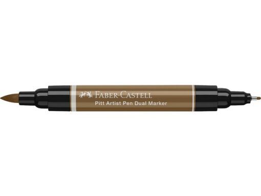 Faber Castell Tekenstift Faber-Castell Pitt Artist Pen duo marker 180 amber