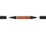 Faber Castell Tekenstift Faber-Castell Pitt Artist Pen duo marker 188 bloedrood