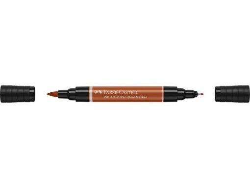 Faber Castell Tekenstift Faber-Castell Pitt Artist Pen duo marker 188 bloedrood