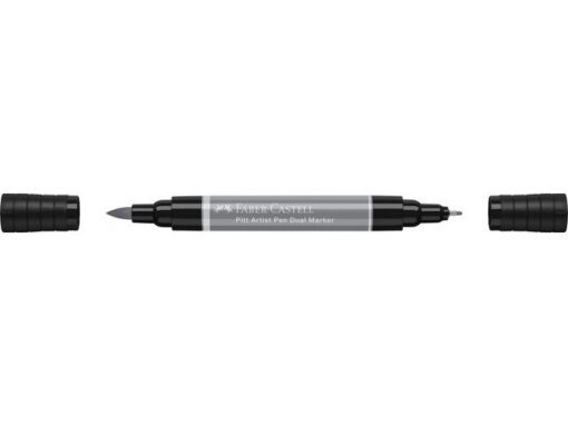 Faber Castell Tekenstift Faber-Castell Pitt Artist Pen duo marker 232 koudgrijs III