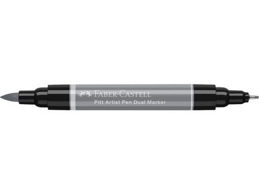Faber Castell Tekenstift Faber-Castell Pitt Artist Pen duo marker 232 koudgrijs III