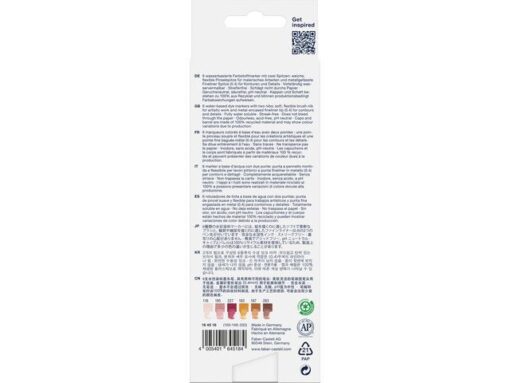 Faber Castell Duo aquarelmarker Faber-Castell Goldfaber etui 6 stuks BoHo letteringset kleur nrs: 116, 183, 187, 195, 227, 283