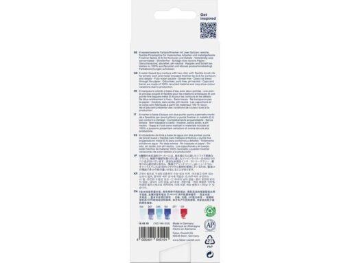 Faber Castell Duo aquarelmarker Faber-Castell Goldfaber etui 6 stuks      Jungle kleur nrs: 121, 151, 164, 245, 247, 277