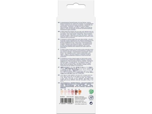Faber Castell Duo aquarelmarker Faber-Castell Goldfaber etui 6 stuks Portrait