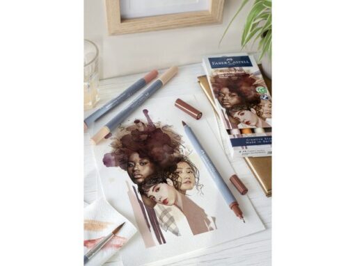 Faber Castell Duo aquarelmarker Faber-Castell Goldfaber etui 6 stuks Portrait