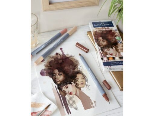 Faber Castell Duo aquarelmarker Faber-Castell Goldfaber etui 6 stuks Portrait
