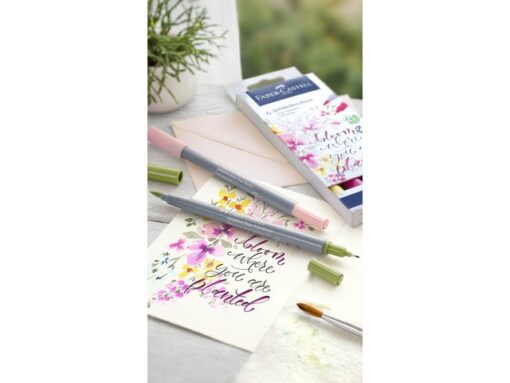 Faber Castell Duo aquarelmarker Faber-Castell Goldfaber etui 6 stuks Lettering