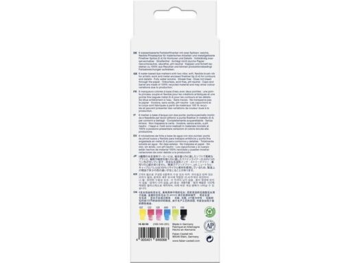 Faber Castell Duo aquarelmarker Faber-Castell Goldfaber etui 6 stuks