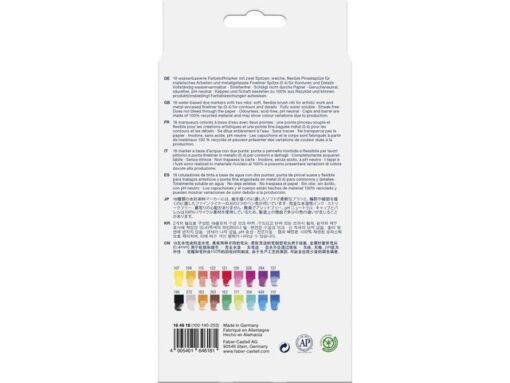 Faber Castell Duo aquarelmarker Faber-Castell Goldfaber etui 18 stuks