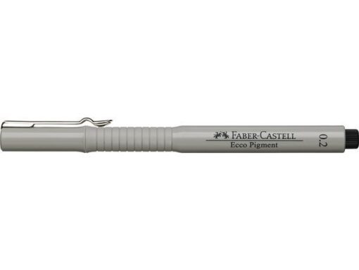 Tekenpen Faber Castell Ecco Pigment 0,2 mm zwart