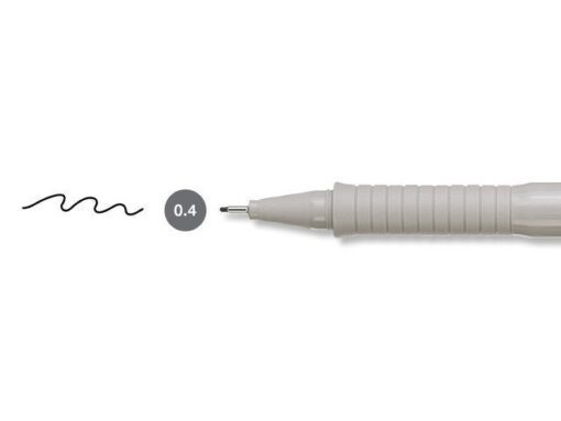 Tekenpen Faber Castell Ecco Pigment 0,4 mm zwart