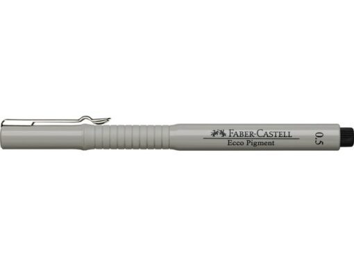 Faber Castell tekenpen Faber-Castell Ecco Pigment 0,5 mm zwart