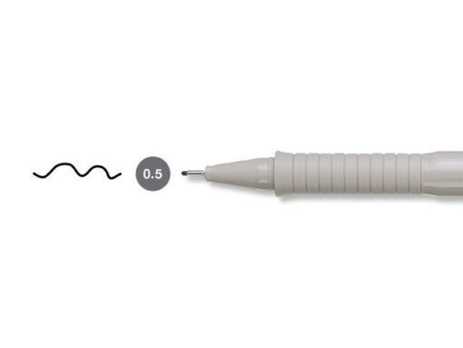 Faber Castell tekenpen Faber-Castell Ecco Pigment 0,5 mm zwart