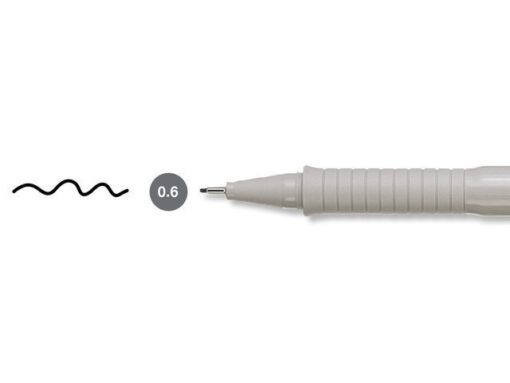 Tekenpen Faber Castell Ecco Pigment 0,6 mm zwart