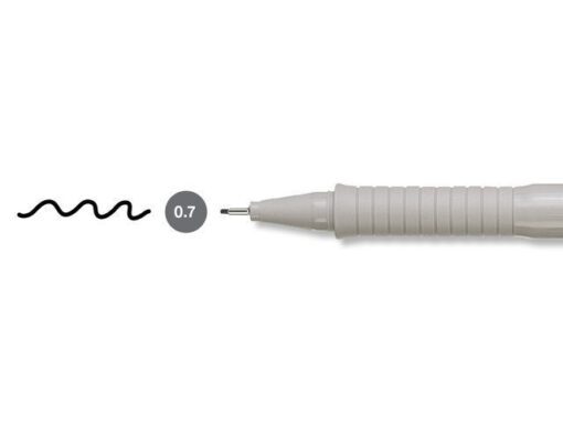 Tekenpen Faber Castell Ecco Pigment 0,7 mm zwart