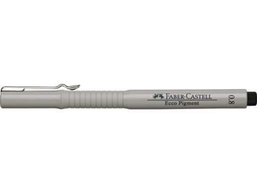 Tekenpen Faber Castell Ecco Pigment 0,8 mm zwart