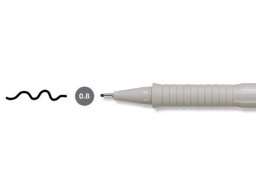 Tekenpen Faber Castell Ecco Pigment 0,8 mm zwart