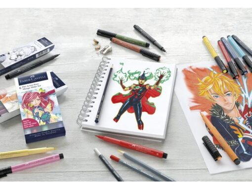 Faber Castell Tekenstift Faber-Castell Pitt Artist Pen Manga 6-delig etui Shôjo