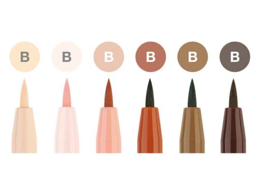 Faber Castell Tekenstift Faber-Castell Pen Brush "Portret" etui á 6 stuks