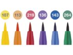 Faber Castell Tekenstift Faber-Castell Pitt Artist Pen Brush etui 6 stuks Colour