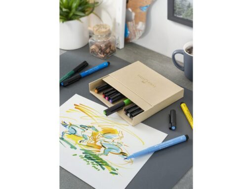 Faber Castell Tekenstift Faber-Castell Pitt Artist Pen Brush 12dlg studiobox
