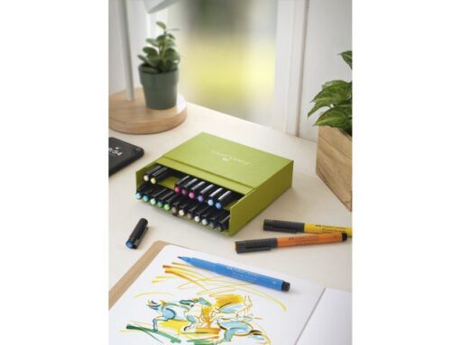 Faber Castell Tekenstift Faber-Castell Pitt Artist Pen Brush 24dlg studiobox