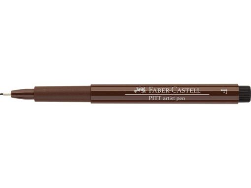 Faber Castell Tekenstift Faber-Castell Pitt Artist Pen F donker sepia