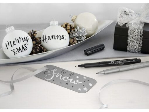 Faber Castell Tekenstift Faber-Castell Pitt Artist Pen 251 zilver