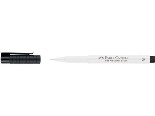 Faber Castell Tekenstift Faber-Castell Pitt Artist Pen B 101 wit